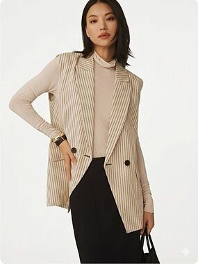 Anthropologie Oversized Blazer Vest